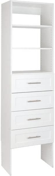 Modular Closets Vista Collection Legs for Tower Units (add on) (White, 19.5" Wide)