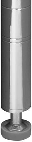 Akro-Mils AWP63UPRIGHT 63-Inch NSF Certified Industrial Grade Chrome Wire Shelf System Upright Leg Post Poles, (4 Pack)