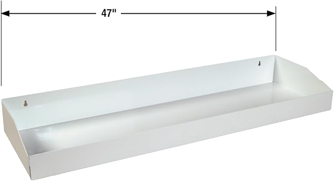 Buyers Products 1702860TRAY White Steel Topsider Shelf Custom-Fit for Steel Topsider Truck Tool Box Snap-In Shelf System