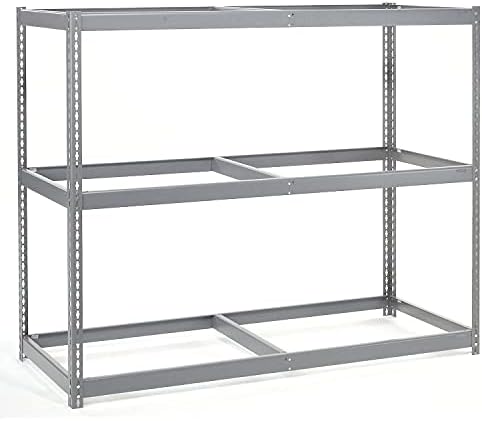 Global Industrial Wide Span Rack With 3 Shelves No Deck, 900 Lb Capacity Per Level, 72" W x 48" D x 60" H