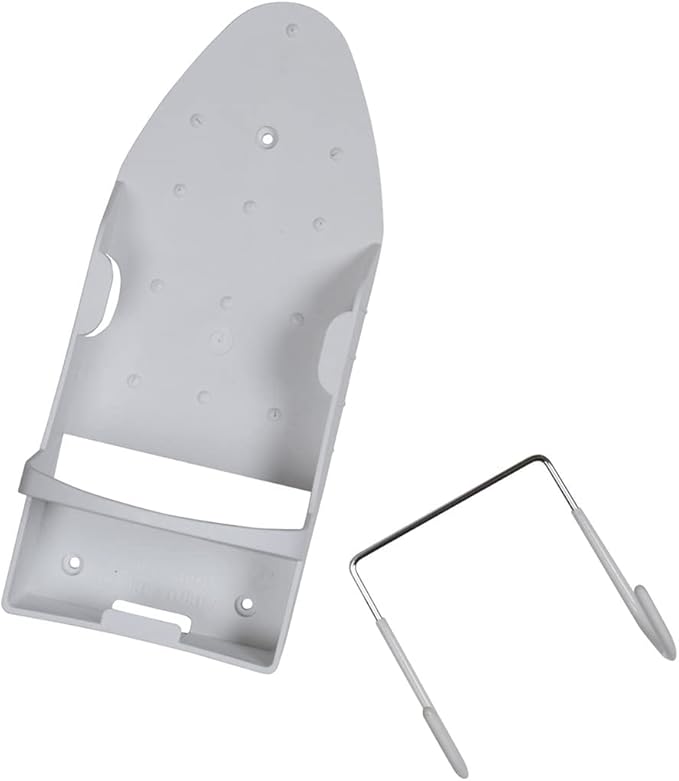 Iron Board Laundry Room Organization and Storage with Hooks, White