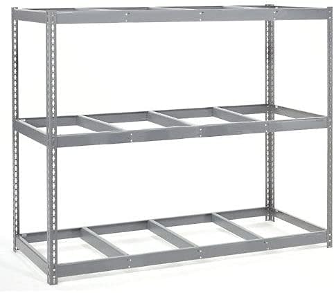 Global Industrial Wide Span Rack With 3 Shelves No Deck, 1100 Lb Capacity Per Level, 96" W x 36" D x 84" H