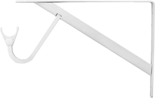John Sterling - RP-0495-WT White Max Duty Shelf and Rod Bracket