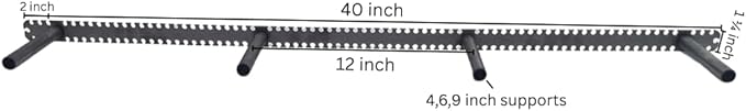 Floating Shelf Brackets - Sheppard Brackets - Easy Install - Heavy Duty (40 inch Build Kit)