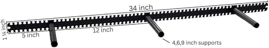 Floating Shelf Brackets - Sheppard Brackets - Easy Install - Heavy Duty (34 inch)