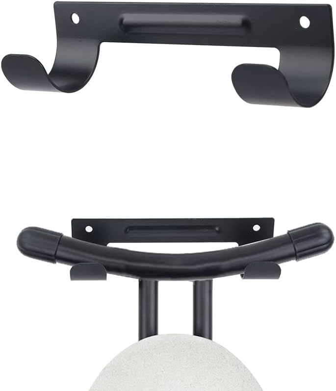 CALIDAKA Ironing Board Hanger, Wall Mount Ironing Board Holder with Screws, Ironing Boards Storage Organizer Wall Bracket Ironing Board Hook for Y-Leg or T-Leg Ironing Boards Towels