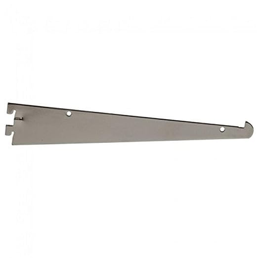 NAHANCO GA10 10" Center Shelf Bracket Tap-in Shelf Brackets-Nickel /EA