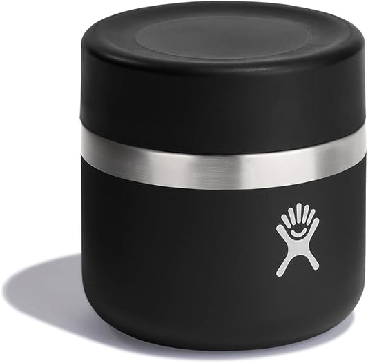 Hydro Flask Food Jar – Insulated Stainless Steel, Snack Travel Container for Hot Food, Lunch, & Soup 8 Oz Black