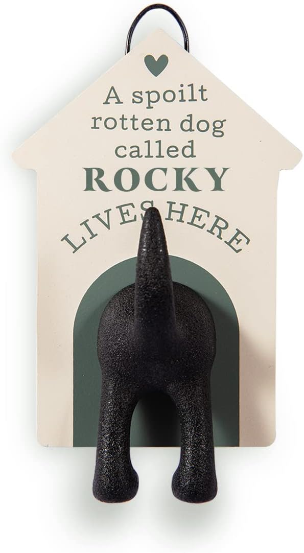 Personalised Dog Lead Hook (Rocky)