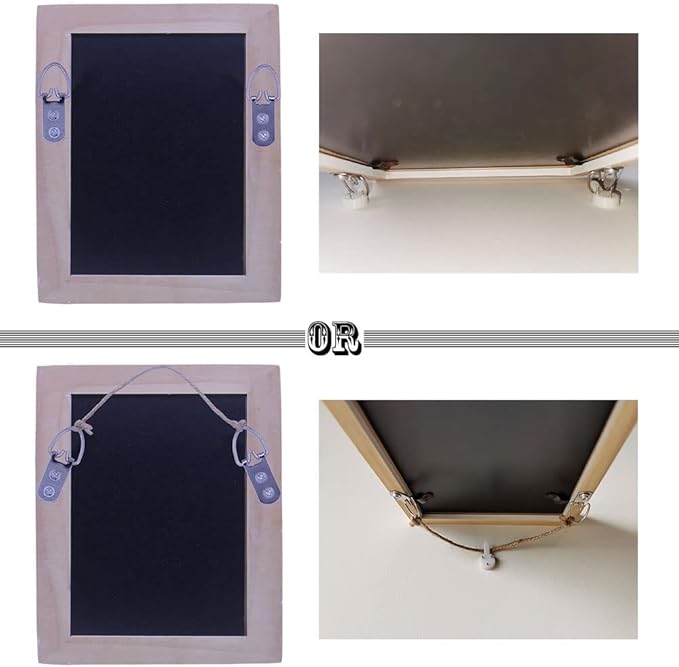 Heavy Duty D-Ring Picture Hangers with Screws, Large Wide D Ring Picture Hanging Hardware, 60 Pcs 2 Holes Picture Hooks for Mirror, Clock, Decoration, Paintings, Artwork Picture Frame