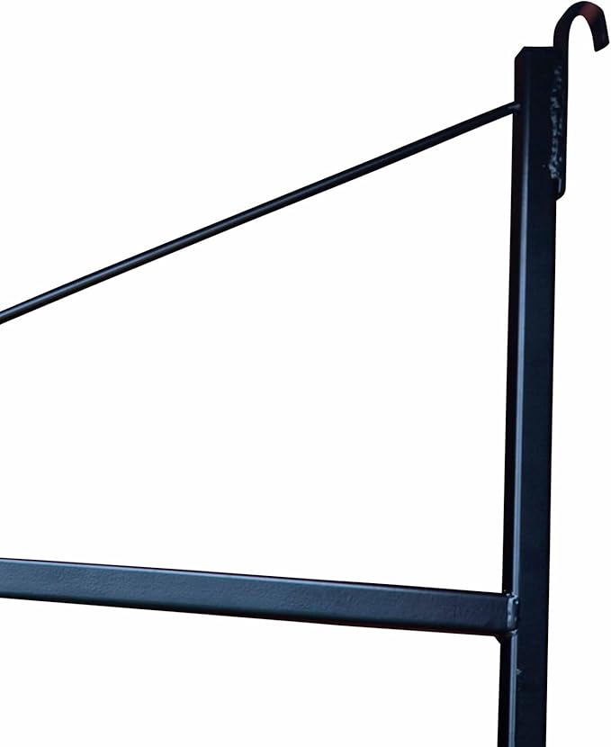 Mytee Products 3 Pack of 3 Tier Shipping Container Shelving Bracket with 18"(D) x 60"(H) - Black Powder Coated Steel Shelf Brackets for Heavy Duty Trailer Containers - Easy to Assemble & Remove