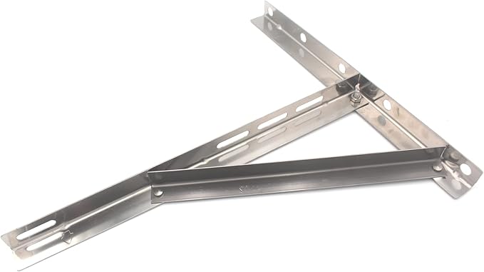 Wall Mounting Bracket for 9000-36000 BTU Condenser,Ac Support Brackets Rust Free Stainless Steel for Mini Split Air Conditioner Heat Pump Systems. (Large(9000-36000BTU))