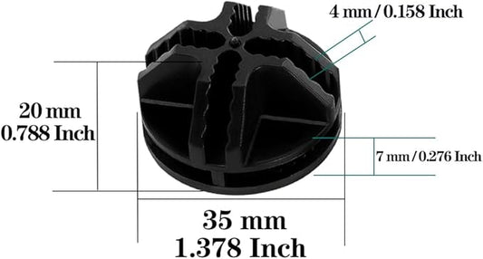30Pcs Wire Cube Connectors Plastic Storage Cube Connectors, Wire Grid Cube Organizer Connector for Modular Closet Storage Organizer and Wire Shelving, Black
