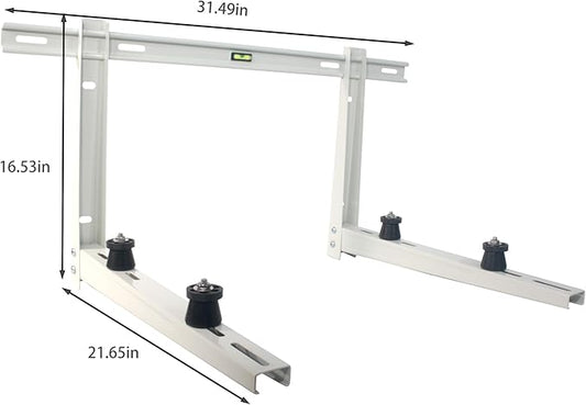 Mini Split Wall Mounting Bracket for 9000-36000Btu Foldable AC Condenser Stand Accessories for Universal Ductless Air Conditioner,Heat Pumps System, HVAC,Outdoor Heavy Duty Outside(9000-36000BTU)