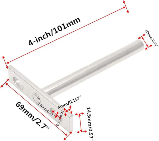 4 Inches Floating Shelf Brackets Invisible Shelf Support - 4pcs