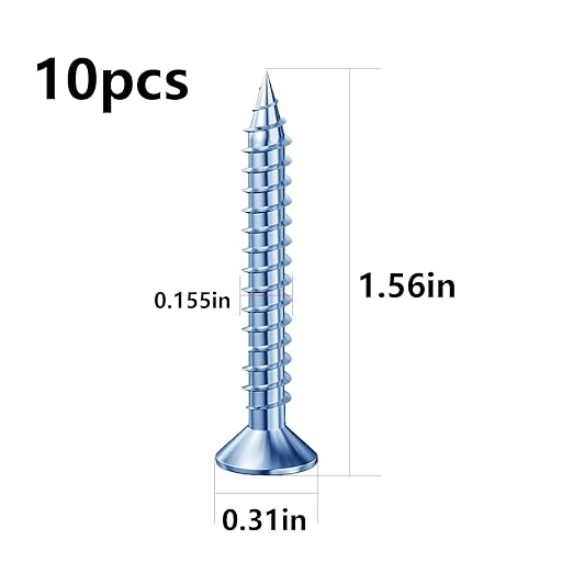 (274 pcs) Plastic Drywall Wall Anchors Kit with Screws, Concrete Screw kit Wall Anchor Set Suitable for Brick and Cement Walls