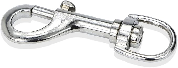 Heavy Duty Swivel Snap Hooks Pet Buckle Trigger Clip Clasp for Linking Dog Leash Collar Key Chain Clothlines (2-3/4" (7cm), 10 Pack)