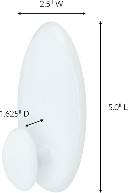Command Clothes Hanger, Holds up to 7.5 lb, Sized for 3 Plastic Hangers or 7 Metal Hangers, 1 Wall Hook and 2 Strips, Extra Storage for Laundry Room, Bedroom and Closet