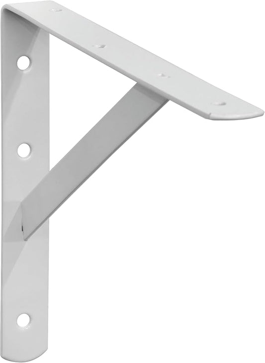 Decko Products 49137-10 Heavy-Duty Shelf Bracket, 8.5-Inch X 11.25-Inch, 10-Pack, White