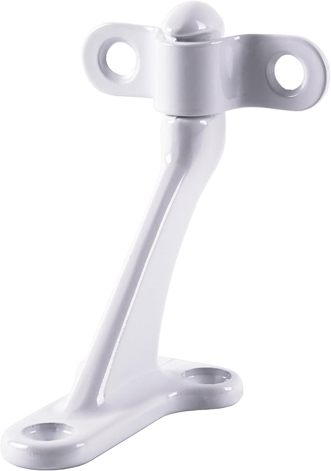 Triumph Hardware,3 Pack,White Glossy handrail Bracket,Handrail Stair Brackets 3"" Heavy Duty Support Hardware Stairways, handrail Brackets for Indoor Stairs with Screws,Stair Railing Bracket