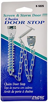 Prime-Line K 5026 Storm Door Protector Chain and Spring, Zinc Plated (Single Pack)