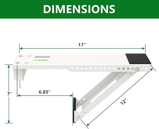 Window Air Conditioner Support Bracket,Universal AC Support Bracket Heavy Duty, Up to 165 lbs,