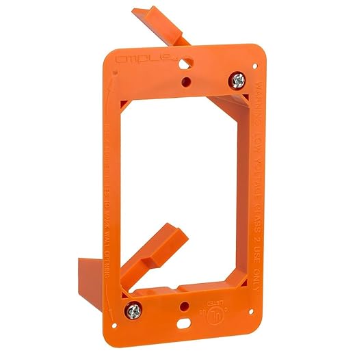 Cmple - Low Voltage Mounting Bracket 1 Gang Multipurpose Drywall Mounting Wall Plate Bracket (Single Gang, 10 Pack)