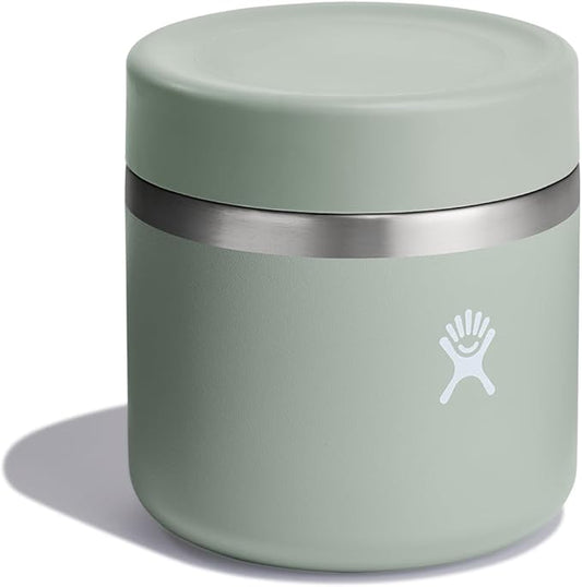 Hydro Flask Food Jar – Insulated Stainless Steel, Snack Travel Container for Hot Food, Lunch, & Soup 20 Oz Agave Green