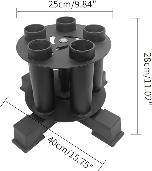 Olympic Barbell Holder Barbell Storage Olympic Bar Holder, Fit for 2" Olympic Bars, 360-degree Rotation Weight Bar Holder Home Gym Organizer