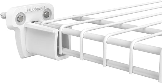 ClosetMaid 21941 Pre-Loaded 2.75-Inch Low-Profile Wall Brackets with Anchors for Wire Shelving, 250-Pack