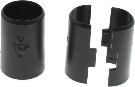 12 Pairs Wire Shelving Shelf Lock Clips for 1" Post Shelf Clips Plastic Shelving Replacements for Wire Shelving System (Black)