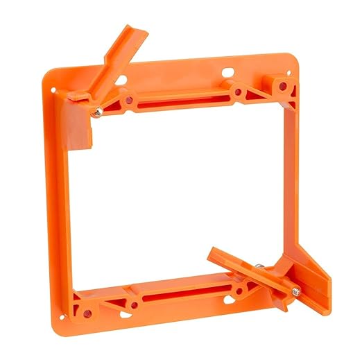 Cmple - Low Voltage Mounting Bracket 2 Gang Multipurpose Drywall Mounting Wall Plate Bracket – Dual Gang