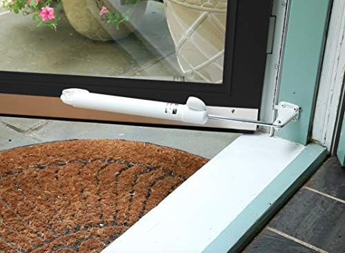 Touch 'n Hold Smooth Door Closer - Single Kit (Almond) - Standard-Duty Door Closer with Touch-Button Hold Open Feature & Smooth Closing Motion – for (Medium & Lightweight) Storm, Screen Doors.