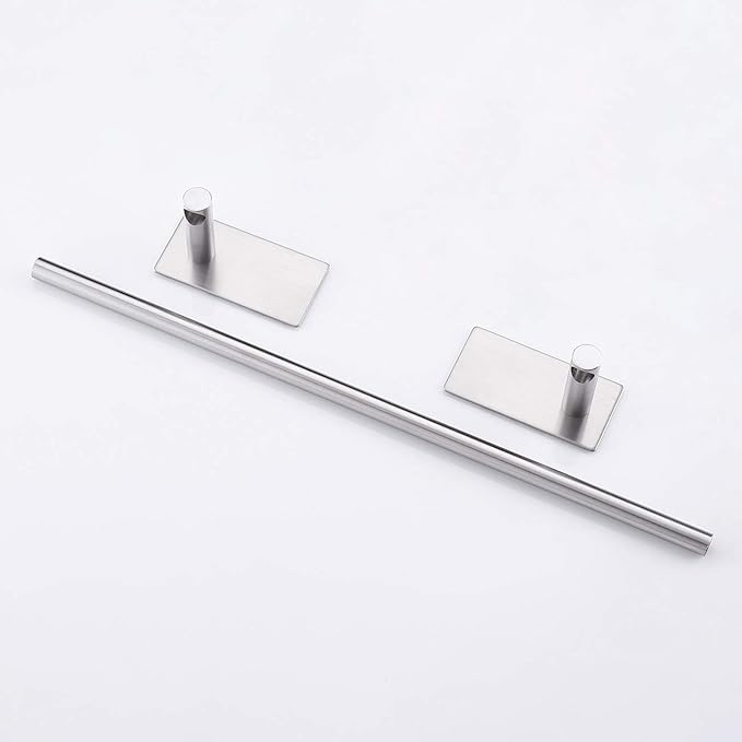 KES Bathroom Towel Holder 17.3-Inch Self Adhesive Towel Bar SUS 304 Stainless Steel Rustproof Brushed Finish, A7000S40-2
