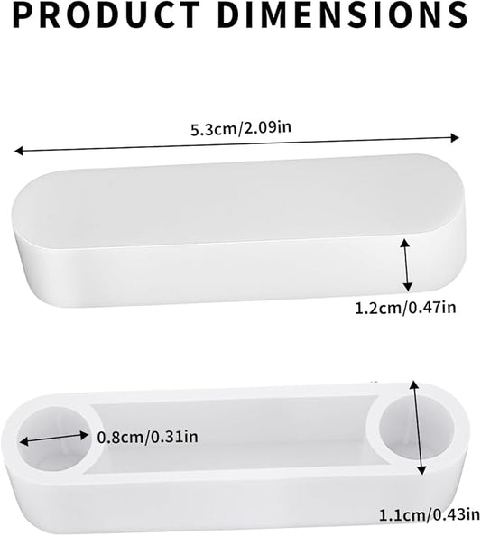 4 pcs plastic closet rod end caps, 5/16 Inch/8mm ID Wire Shelf End Caps, Spacer & Protector Covers for Closet System Wire Shelves