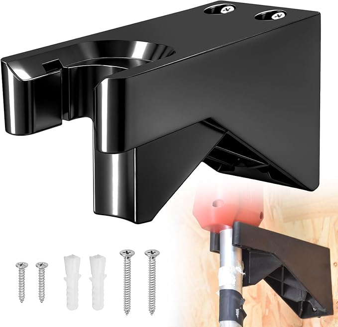 Wall Mount for Milwaukee M18 Fuel String Trimmer 2825-20 - Heavy-Duty Black Wall Mounting Bracket, String Trimmer Holder Storage Hook Fits Handle Diameter 1" - Save Space