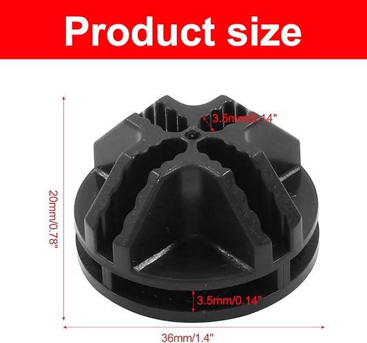 20 Pcs Wire Cube Connectors, Plastic Grid Cube Organizer Connector for Modular Closet Storage Organizer & Wire Shelving (Black)