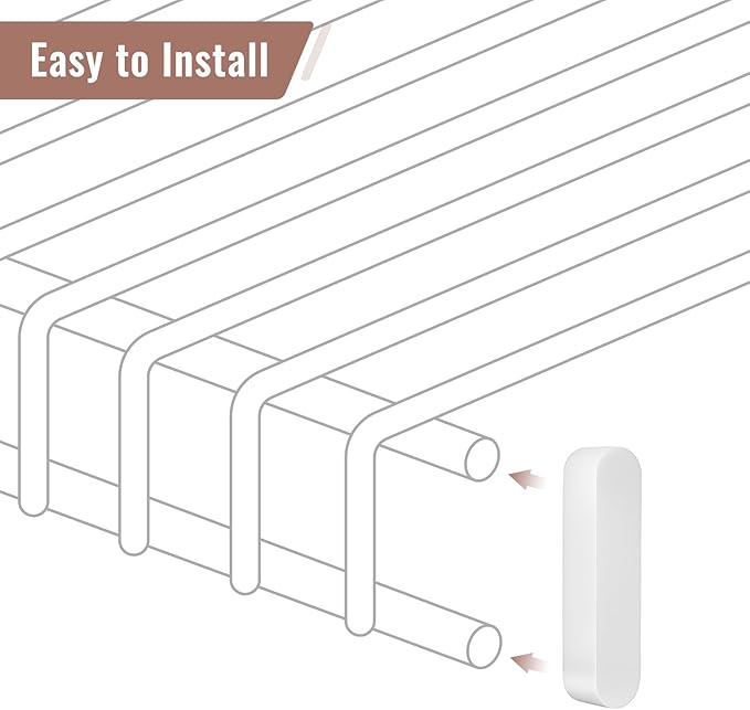 10 PCS Closet Rod End Caps,RAWILL Plastic Rod Spacer Cap for Wire Shelves,Easy Snap-On Installation for Storage Organizing