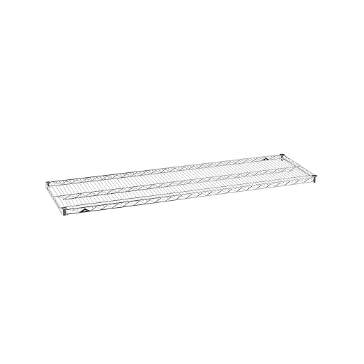 Metro 1860NC Super Erecta Nickel Chrome Plated Steel Industrial Wire Shelf, 600 lb. Capacity, 1" Height x 60" Width x 18" Depth (Pack of 1)