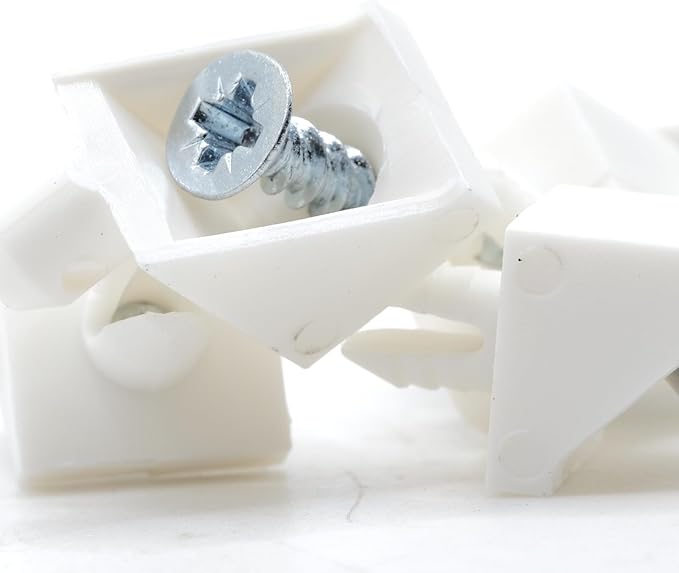 ReplacementScrews White Shelf Support Pins Compatible with IKEA Part 101558 (Pax, KOMPLEMENT) (Pack of 8)
