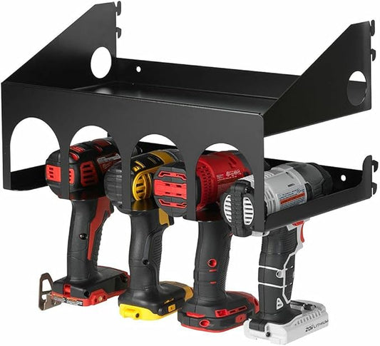 OmniWall Cordless Drill Holder Tool Organization System Blue