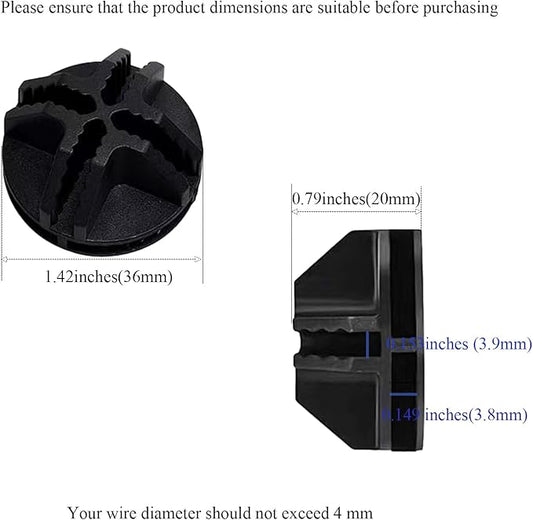 20Pcs Wire Cube Connectors, Black Wire Grid Storage Cubes Shelf Connectors 3.6cm Plastic Connectors for Wire Cube Storage Shelving Unit and Modular Closet Organizer, SATONBEYI, Black-20pcs