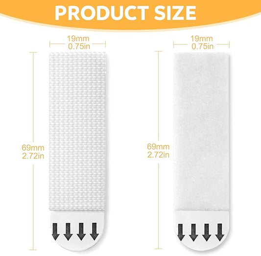 Medium Picture Hanging Strips Heavy Duty,36-Pairs(72 Strips) Sticky Picture Hangers for Walls Hanging Without Nail,Damage Free No Nails Refill Adhesive Poster Frame Mounting