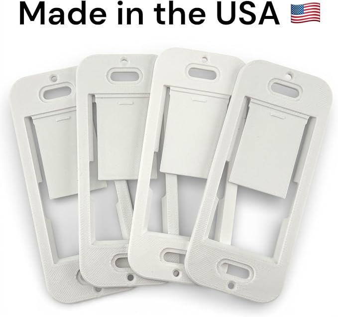Wall Plate Bracket for Lutron Caseta Pico Remote (4 Pack) | Snap-in Wall Mount Holder for Lutron Pico Smart Remote | Seamless No-Wobble Installation | Durable Low-Profile Wall Bracket