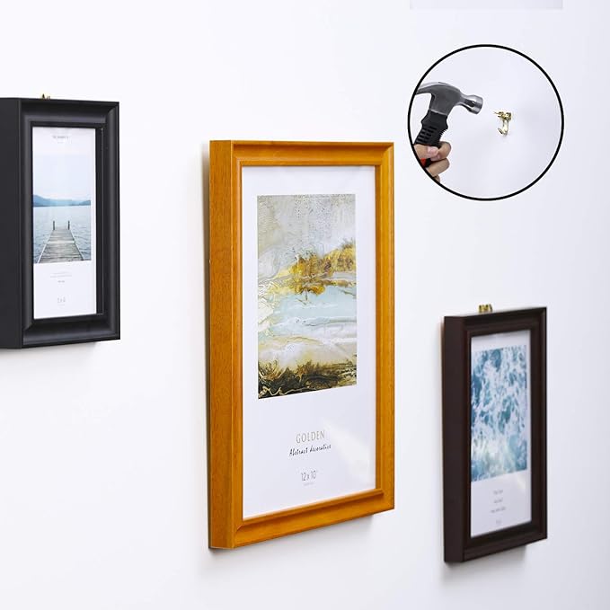 Mr. Pen- Picture Hanging Kit, 410pc, Gold, Picture Hangers Bulk, Nails for Hanging Pictures, Wall Hangers, Picture Hanging, Picture Hanging Hooks, Frame Hanging Hardware, Wall Hanging Kit