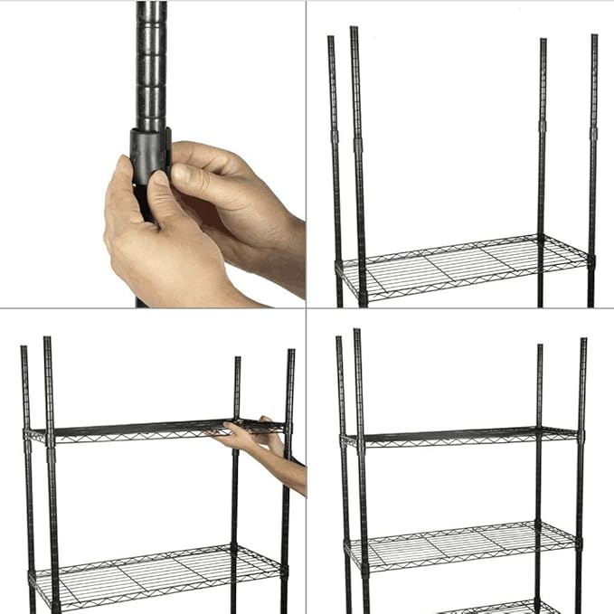 Wire Shelf Clips - 24Pack Wire Shelving Shelf Lock Clips for 1" Post Shelvings