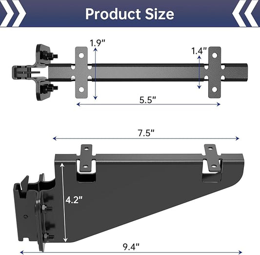 E Track Fixed Shelf Brackets,Heavy Duty Metal DIY E-Track Brackets for Shelves in Enclosed Trailer, Truck,Warehouse,Cargo Trailer- Pack of 4