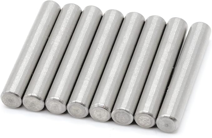 ReplacementScrews Shelf Support Dowel Pins/Pegs Compatible with IKEA Part 101324 (Ivar Bookshelf) - 6x40mm - Plated Steel Pins (Pack of 8)