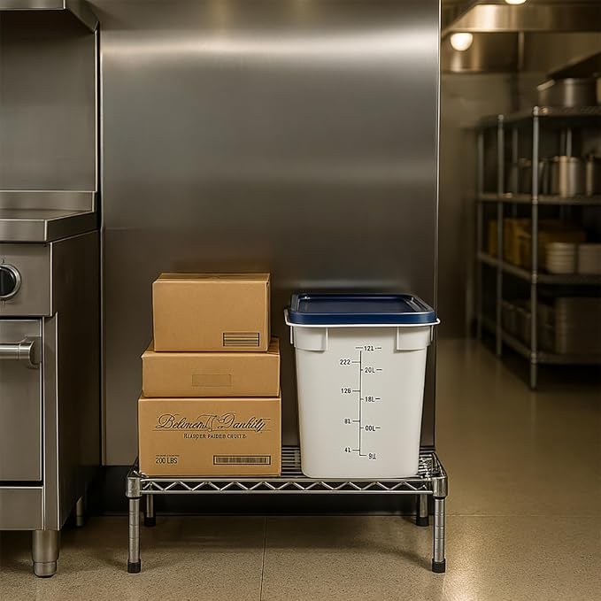 24" x 42" x 14" Chrome Wire Storage Shelf, Dunnage Rack, Commercial 1 Tier Small Shelf