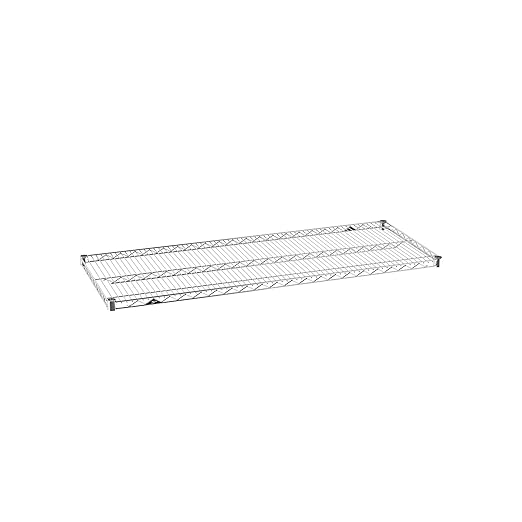 Metro Super Erecta 2154NC Chrome Shelf - Industrial Metal Wire Shelving for Restaurants, Kitchens, Home and More - 18"W x 54"L, 600 lbs. Capacity - Includes 1 Wire Shelf, Split Sleeves - NSF Certified